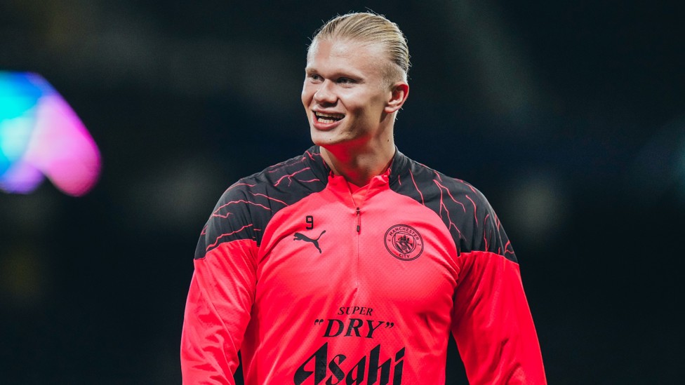 FRONT MAN : Erling Haaland in high spirits