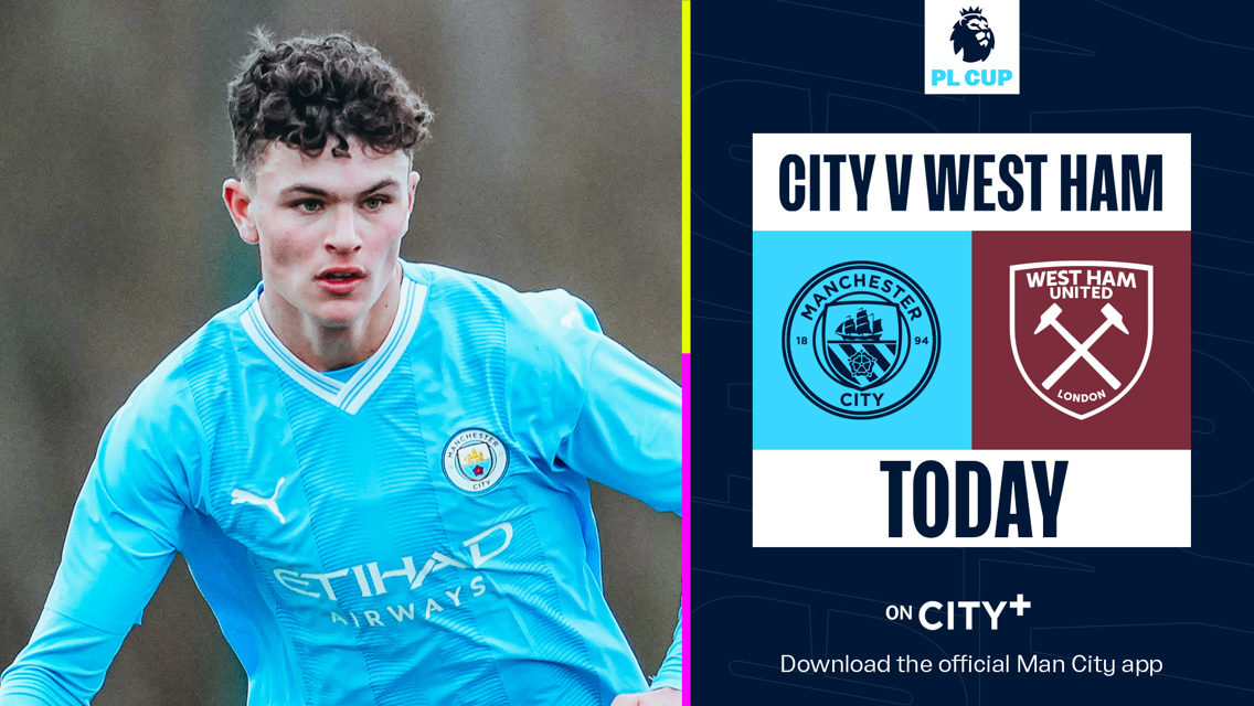 City v West Ham: Watch U18 Premier League Cup quarter-final on CITY+ today