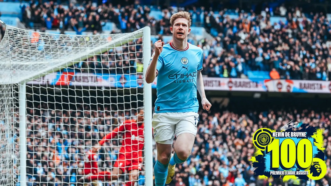 The stats behind KDB’s Premier League century