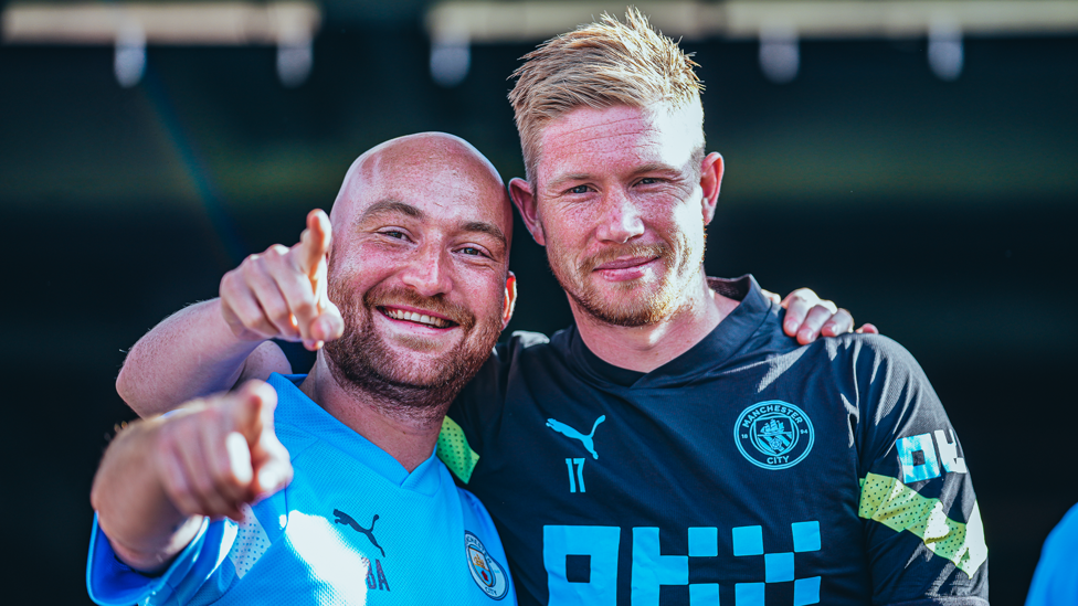 Kev with kit assistant Brandon Ashton