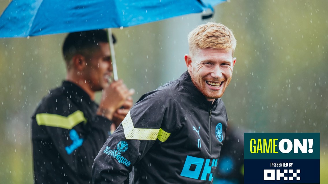 Training: City's brolly good show!