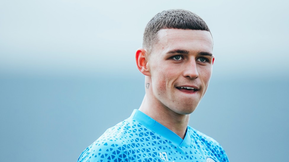 FOCUSED PHIL : Foden will want to back up last week's goal against Manchester United