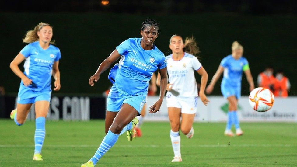 DEBUT : Shaw made her City debut in a 1-1 draw with Real Madrid in August 2021