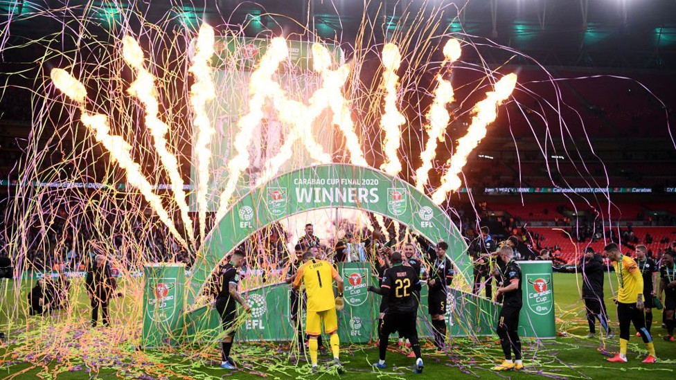 March 2020 : City win the League Cup for the fifth time in seven years after beating Aston Villa 2-1 at Wembley Stadium.