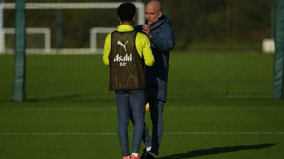 BOSS TALK : Pep Guardiola passes on his wisdom