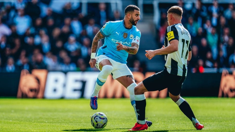 COOL CAPTAIN: Walker keeps calm after an early storm from Newcastle