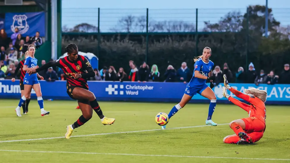 INDIVIDUAL AWARD :  The Jamaican’s goals against Reading and Everton (pictured) see her named November’s WSL Player of the Month