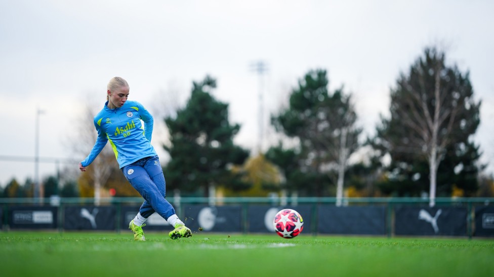 CLINICAL : Laura Blindkilde Brown has her shooting boots on.