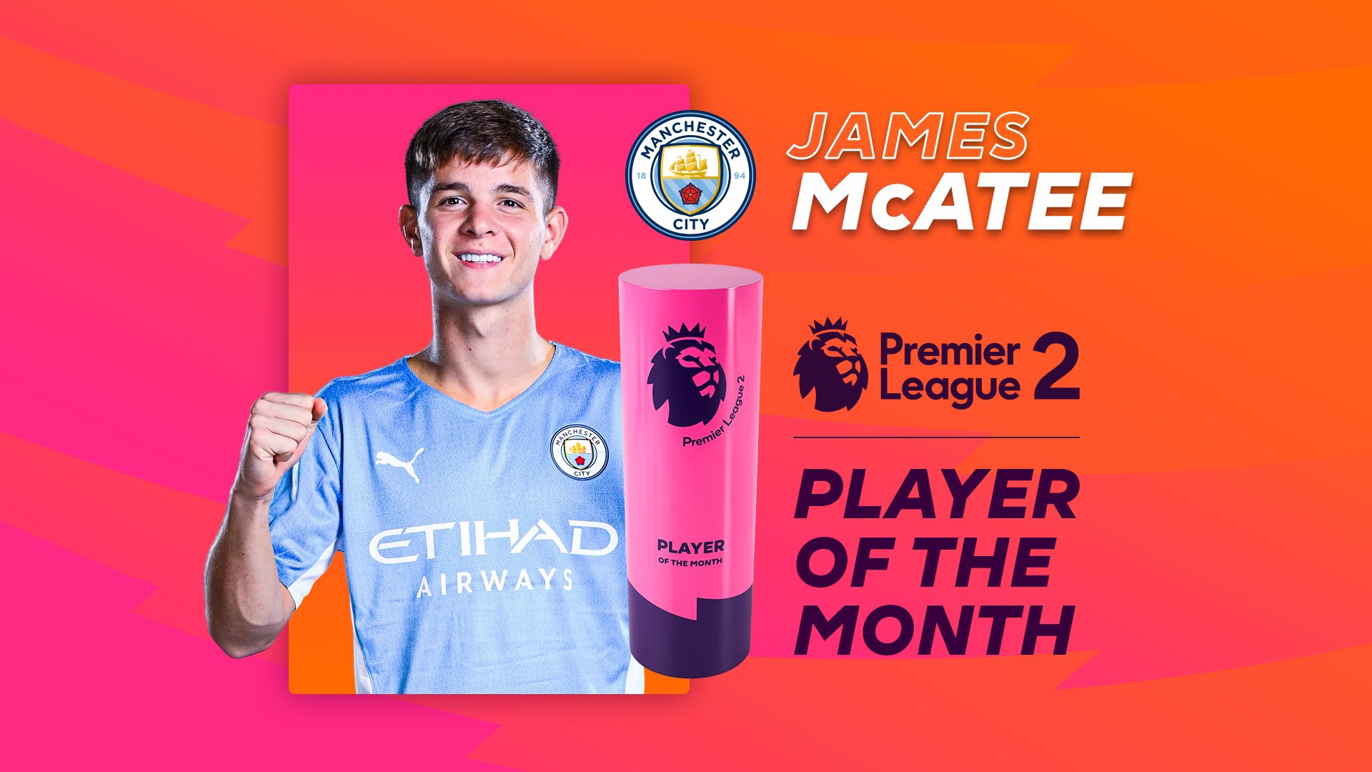  McAtee named PL2 Player of the Month