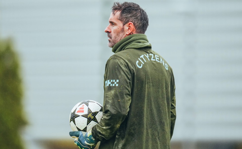 GLOVE STORY: Goalkeeper Scott Carson awaits the next task in hand.