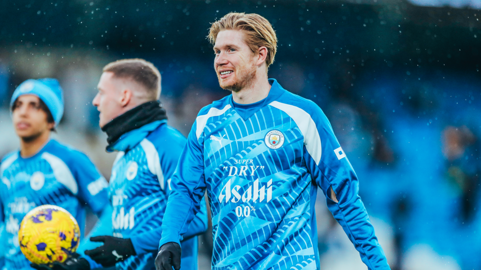 KEVIN RETURNS: Kevin De Bruyne is back in the matchday squad after his return from injury