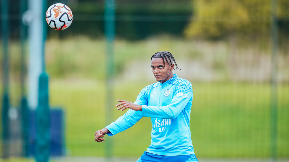 Manuel Akanji: Our Swiss defender tries to hypnotise the ball