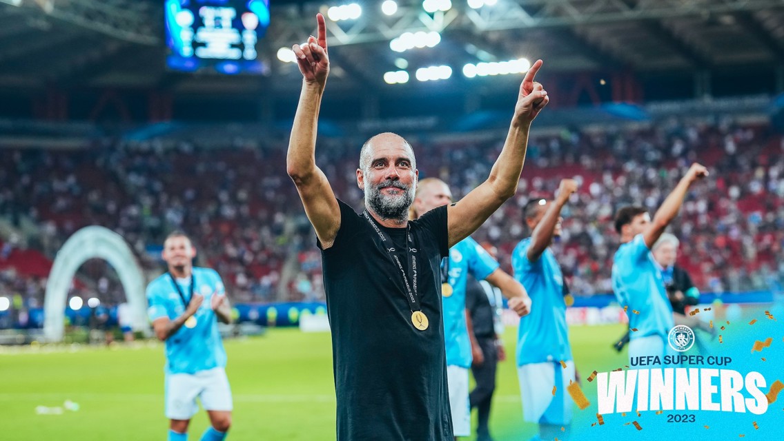 Proud Pep hails City's UEFA Super Cup success