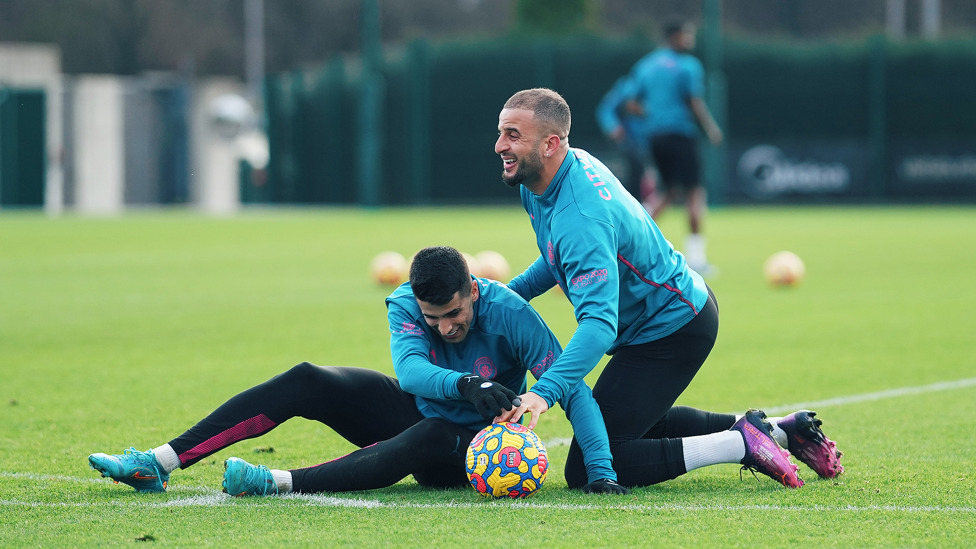 Joao Cancelo and Kyle Walker