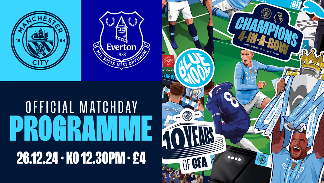 City v Everton: 2024 celebration cover, Benjani interview and Manchester Mayor’s XI