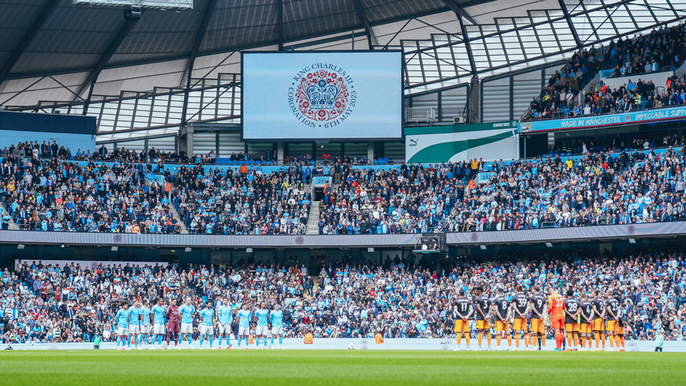 KING CHARLES: The Etihad welcomed the coronation of King Charles III.