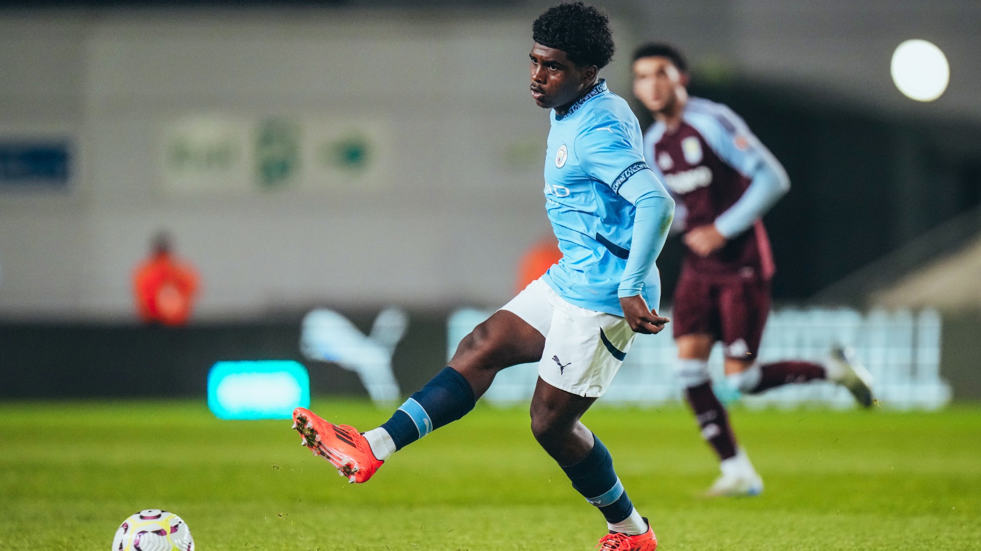 MIDFIELD MAESTRO : Jaden Heskey pulling the strings in the centre of the pitch.