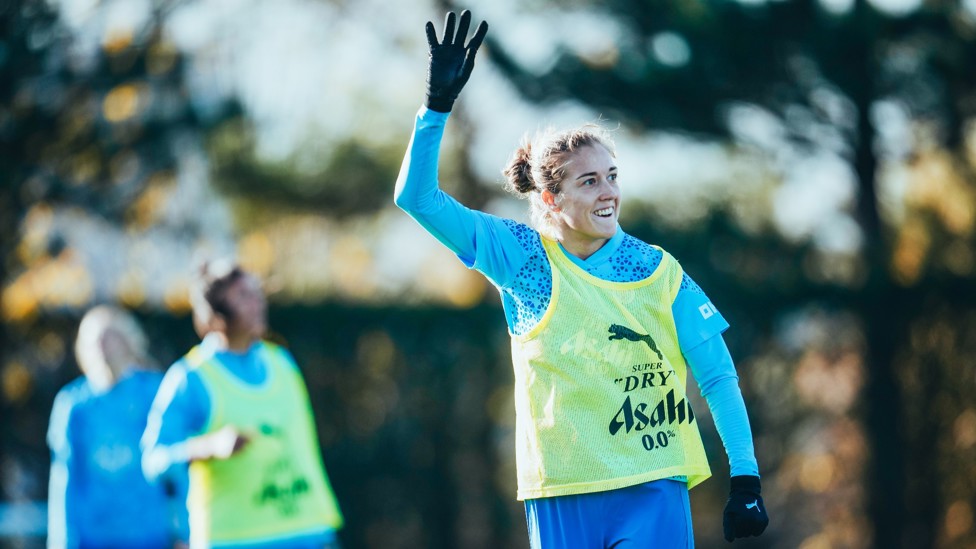 HANDS UP IF YOU’RE EXCITED : Filippa Angeldahl in action ahead of the weekend encounter