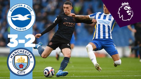 Brighton 3-2 City: Extended highlights