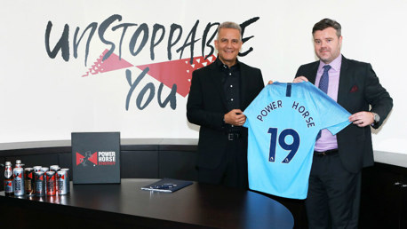 NEW PARTNERSHIP: Manchester City today announced a multi-year partnership with Power Horse to become the Club’s Official Energy Drink Partner. 