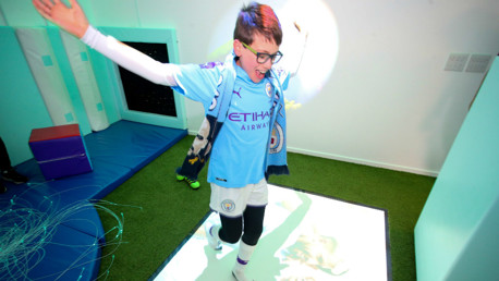 NOW OPEN: The sensory room at the Etihad Stadium.