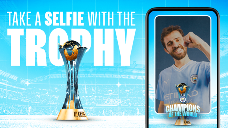 Create your own celebration selfie with the Club World Cup trophy