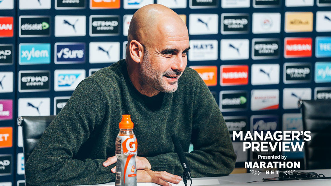 PREVIEW: Pep Guardiola speaks to journalists ahead of City's game against Arsenal.