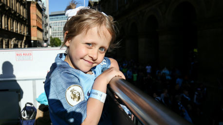 Brave young fans join City's champions parade