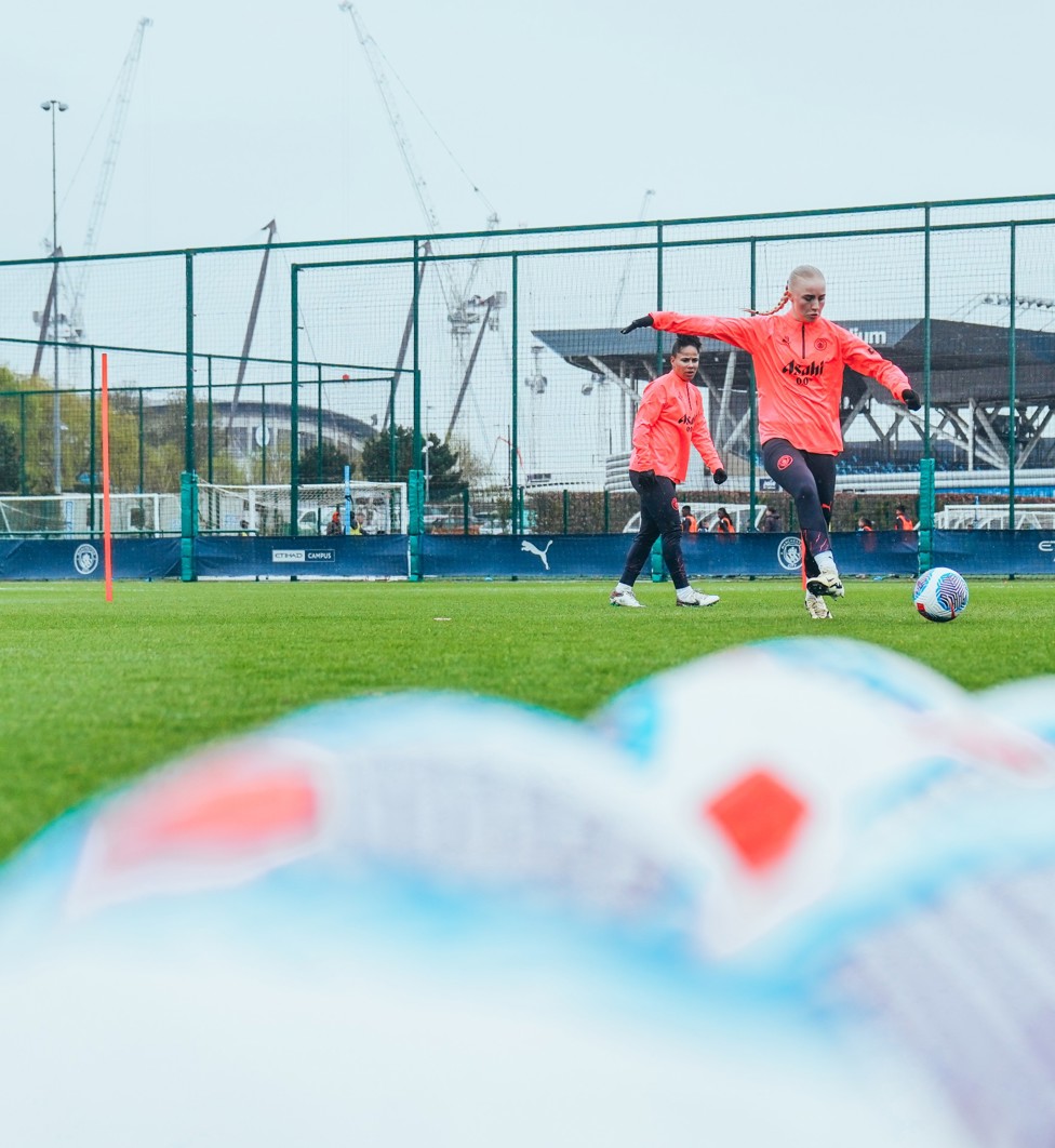 UNDER CONTROL : Laura Blindkilde Brown brings the ball under her spell