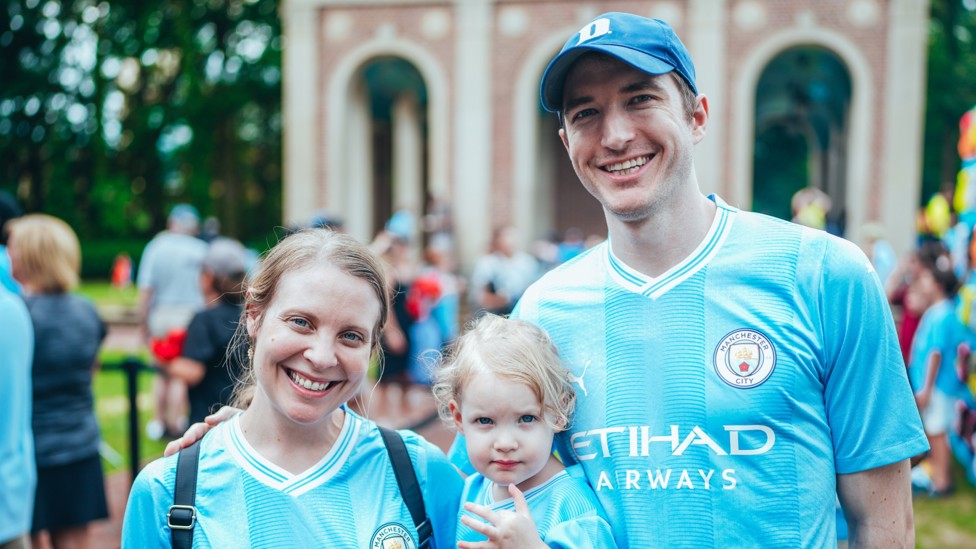 FAMILY FEEL : Local City fans get ready for the game