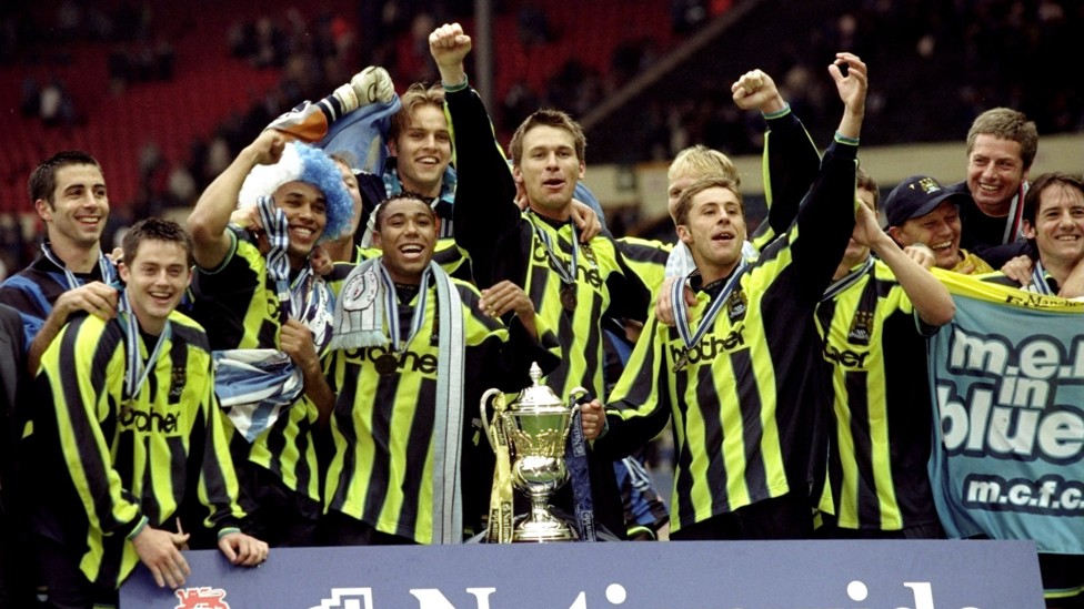 MEMORABLE TRIUMPH : Taylor was part of the side who beat Gillingham in the 1999 Division Two play-off final