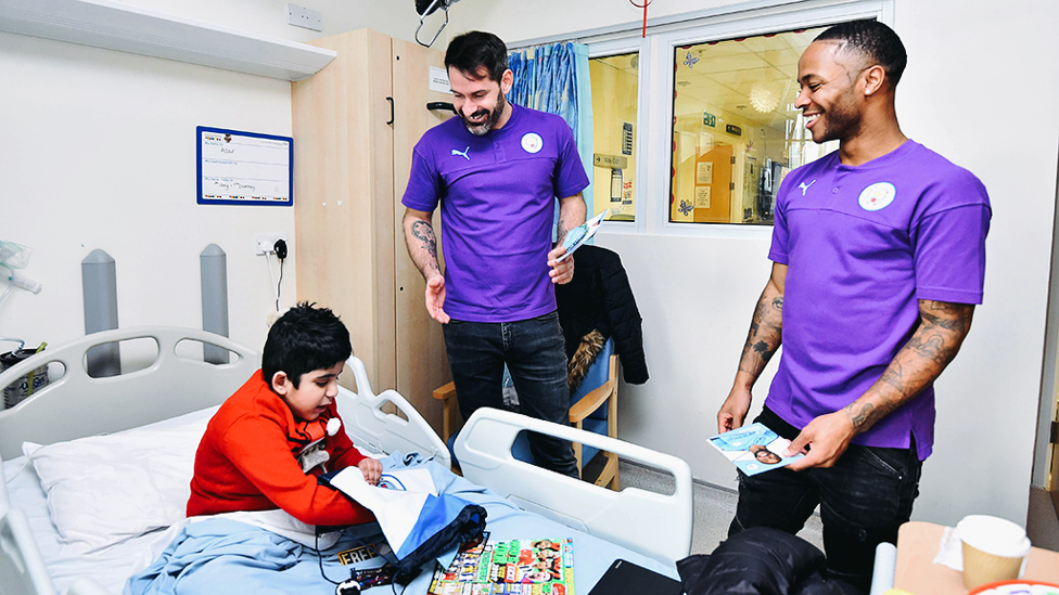 CHRISTMAS GENEROSITY : An early present from Scott Carson and Raheem Sterling