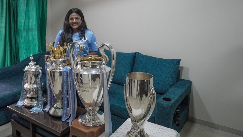 SURPRISE: Zoya, a young leader in Mumbai, gets a very special surprise as the trophies visit her home 