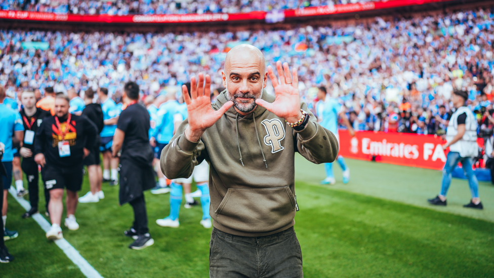 CUP FEVER  : City's second FA Cup and two thirds of the Treble arrives after winning the first all-Manchester showpiece with a 1-0 win over Manchester United.