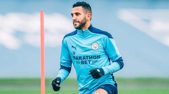 FOCUS TIME: Riyad Mahrez gets down to work