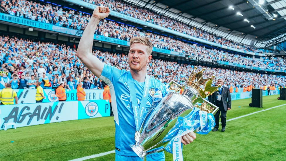 LATE IMPACT : De Bruyne set up Ilkay Gundogan for the dramatic 2021/22 title win