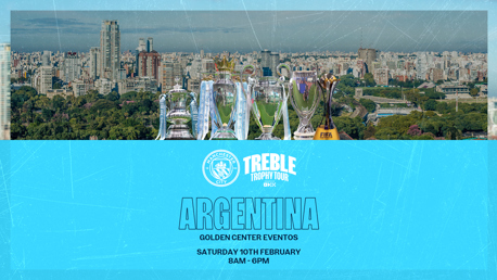 Treble Trophy Tour heads to Buenos Aires 