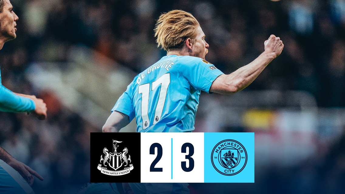 Newcastle 2-3 City: Brief highlights