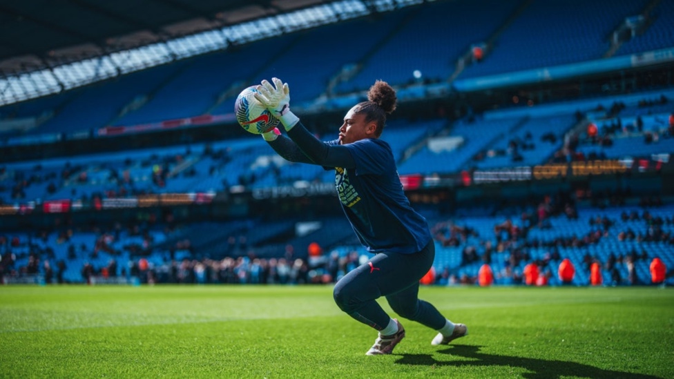 KEEPER KEATING: Khiara's catching practice