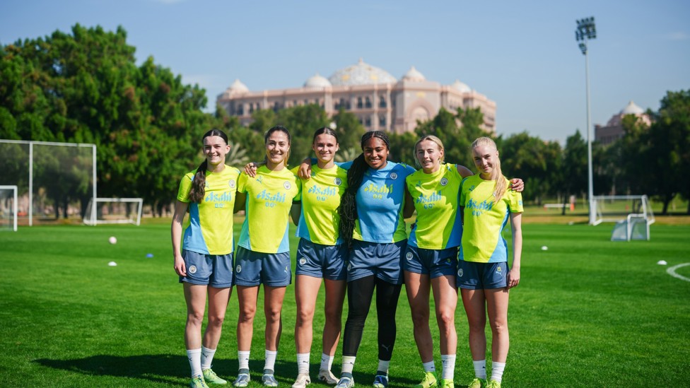 SQUAD GOALS : The girls pose for a photo