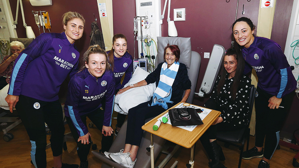 SISTER ACT : City's women's team visited three hospitals