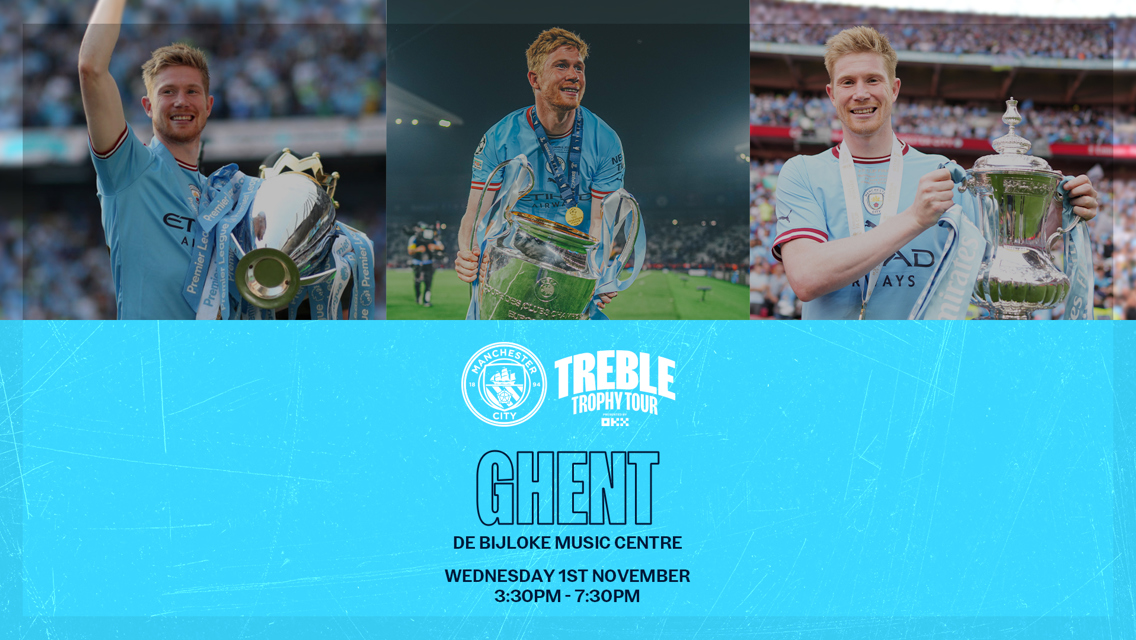 Kevin De Bruyne and our Treble Trophy Tour to head to Ghent