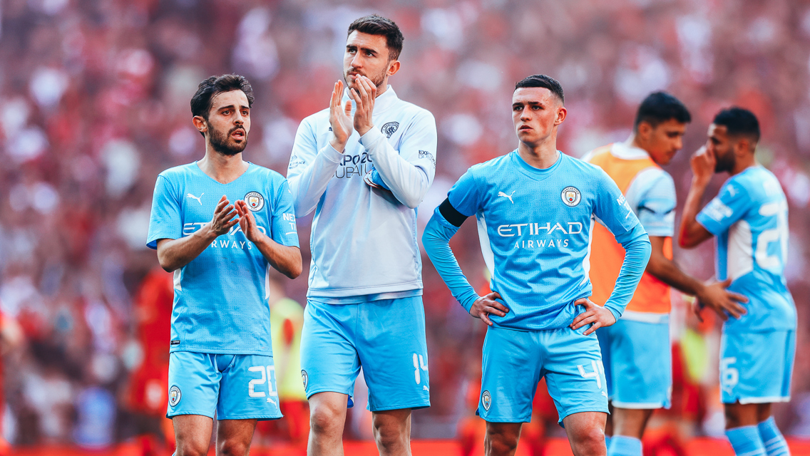 RUN ENDED: The players applaud the fans after the game.