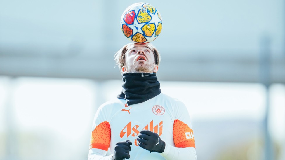 BALANCING ACT : Jack Grealish demonstrates some tricks. 