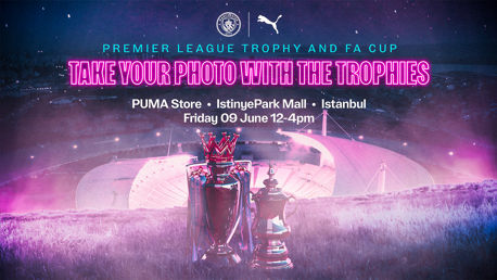 Premier League Trophy and FA Cup PUMA Store Event 