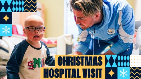 City spread festive cheer at the Royal Manchester Children's Hospital