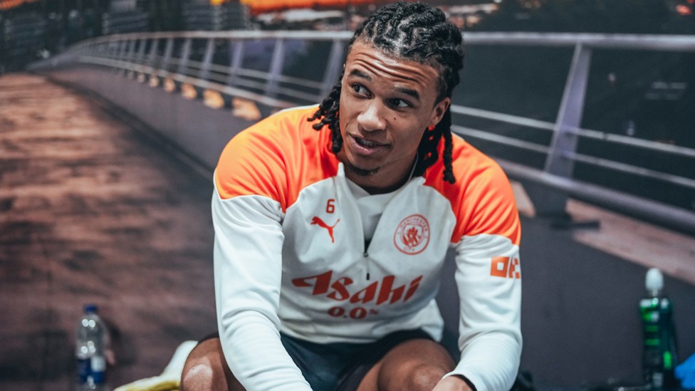 AKE PREPARES : Ace defender Nathan Ake gets ready before heading out to training