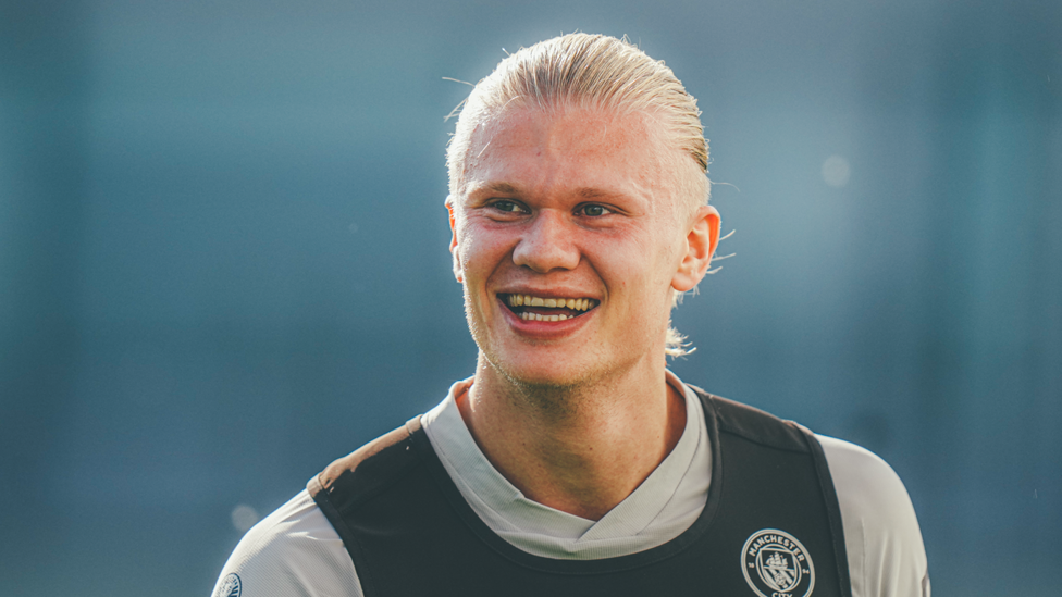 SMILING ASSASSIN : Erling looks a happy man