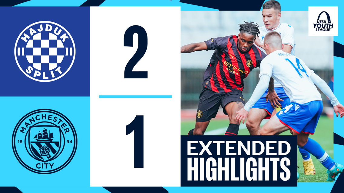 Extended highlights: UEFA Youth League - Hajduk Split 2-1 City