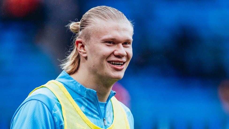 HAPPY HAALAND: Erling's feeling joyous as kick-off approaches